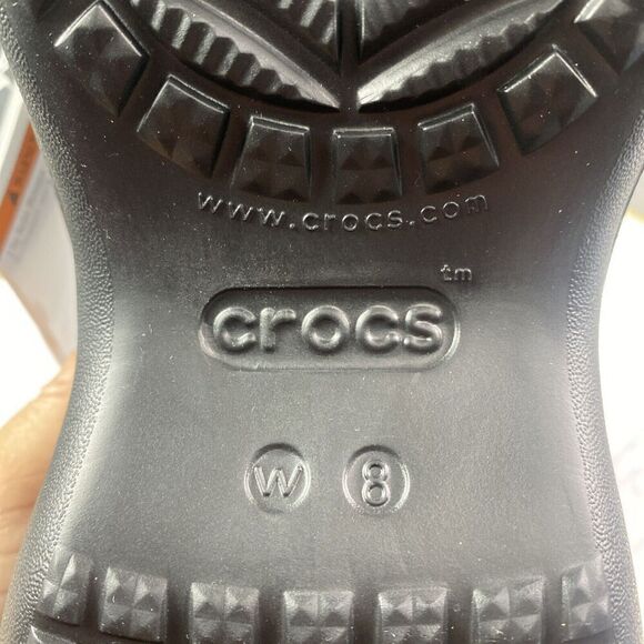 Crocs Classic Platform Bae Clog Black Women’s 8 Euro 38-39 Roomy Fit  New In Bag - Picture 8 of 10